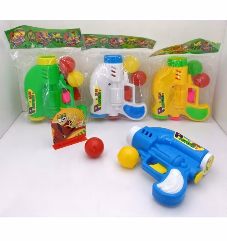 تفنگ توپ انداز تپل همراه سیبل (3 توپ)