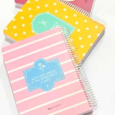 دفتر 200 برگ جلد سخت پیل