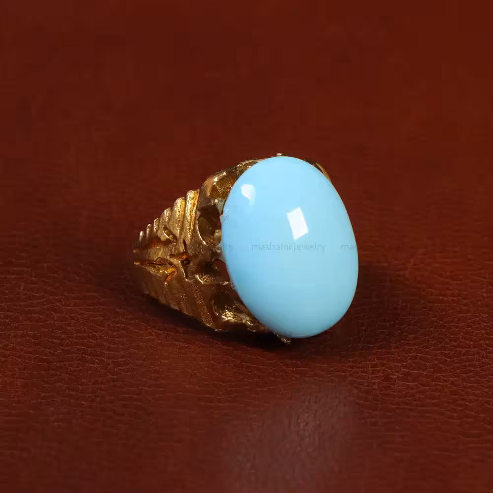 نگین فیروزه عجمی کد 29849 - جواهری مشاهیر