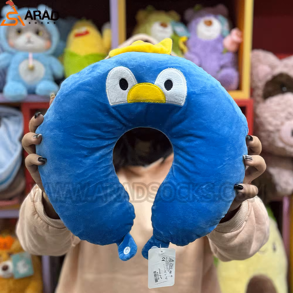 عروسک بالش گردنی وارداتی آبی