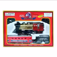 اسباب بازی قطار ریلی موزیکال در سایز متوسط پنج تکه ای باتری خور