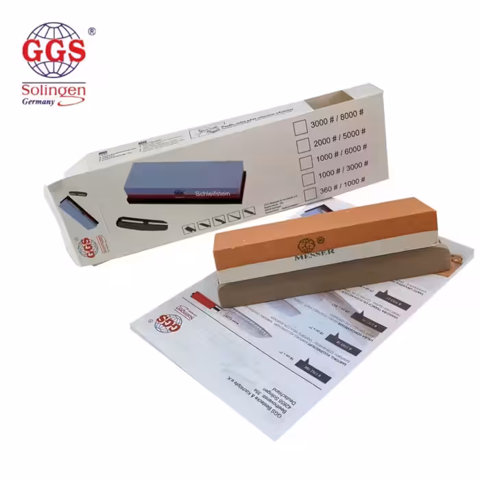 سنگ تیزکن چاقو سولینگن مدل GGS | دو طرفه (درشت و ریز) | فولاد ضدزنگ جرمانی | مناسب تمام چاقوهای آشپزخانه و قصابی