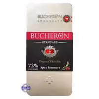 شکلات تلخ بوچرون رزماری تند 72 درصد جعبه فلزی