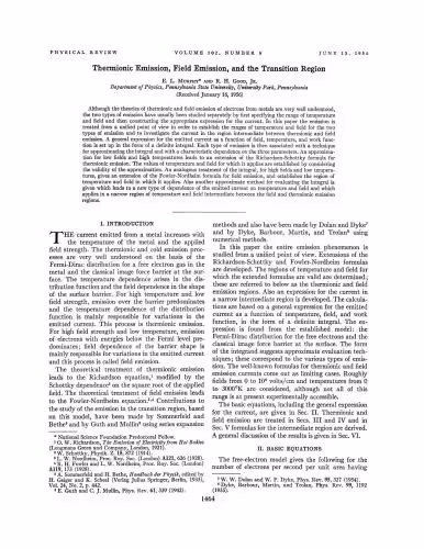 خرید و دانلود نسخه کامل کتاب Thermionic emission, field emission and the transition region