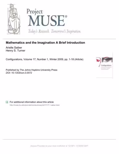خرید و دانلود نسخه کامل کتاب Mathematics and the Imagination: A Brief Introduction, by Arielle Saiber Henry S. Turner
