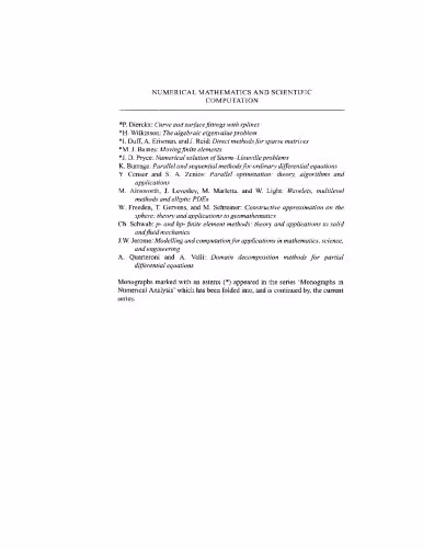 خرید و دانلود نسخه کامل کتاب Domain Decomposition Methods for Partial Differential Equations (Numerical Mathematics and Scientific Computation)