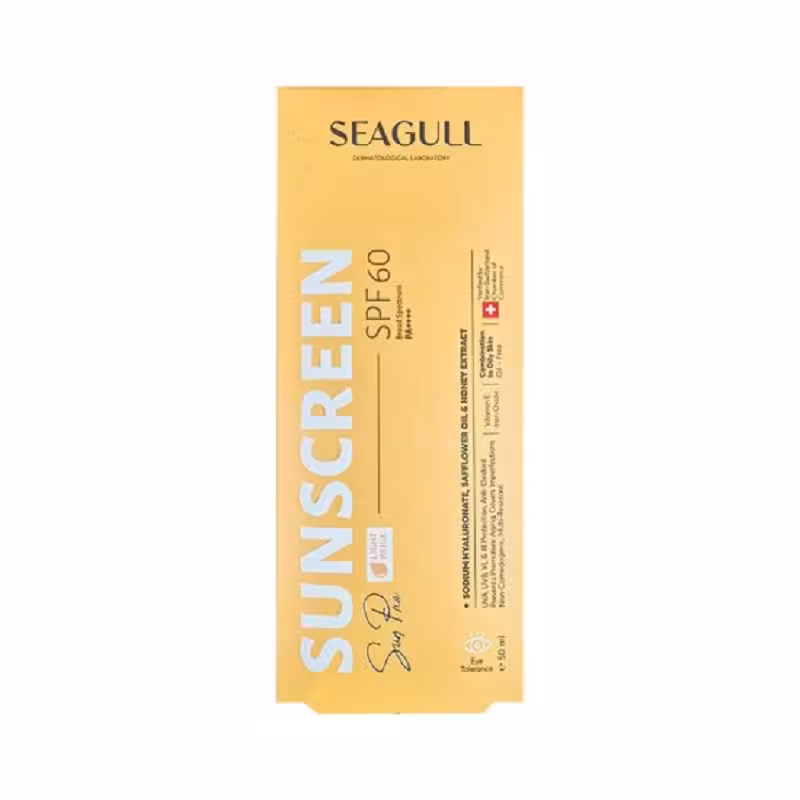 کرم ضد آفتاب SPF60 مناسب انواع پوست سی گل (بدون رنگ)