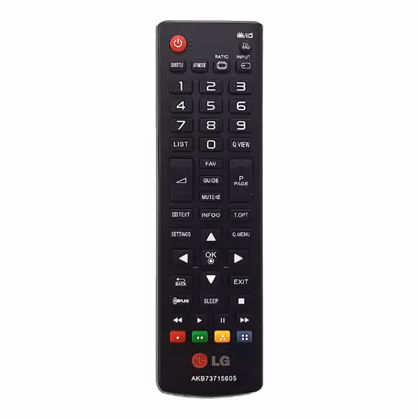 ریموت کنترل تلویزیون ال جی 605 کوتاه