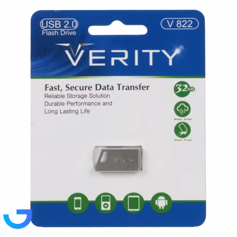جزئیات ، قیمت و خرید فلش مموری وریتی مدل Verity V822 USB2.0 Flash Memory - 32GB | فروشگاه آریا