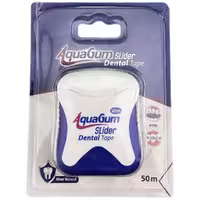 نخ دندان مدل اسلایدر نواری 50 متر برند آکواگام