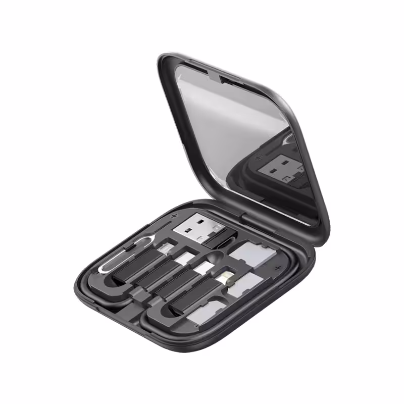 کابل تبدیل USB-C به USB-C / لایتنینگ / USB / micro USB پرووان مدل PCK004 طول 27 سانتی متر