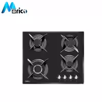 گاز رومیزی کن کد IG6401 چهار شعله شیشه مشکی