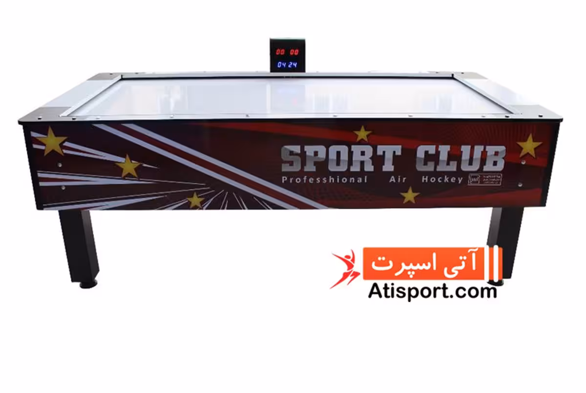 میز ایرهاکی 8 فوت نمایشگر کنار قرمز المپیک