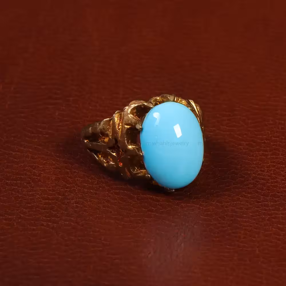 نگین فیروزه عجمی کد 29853 - جواهری مشاهیر