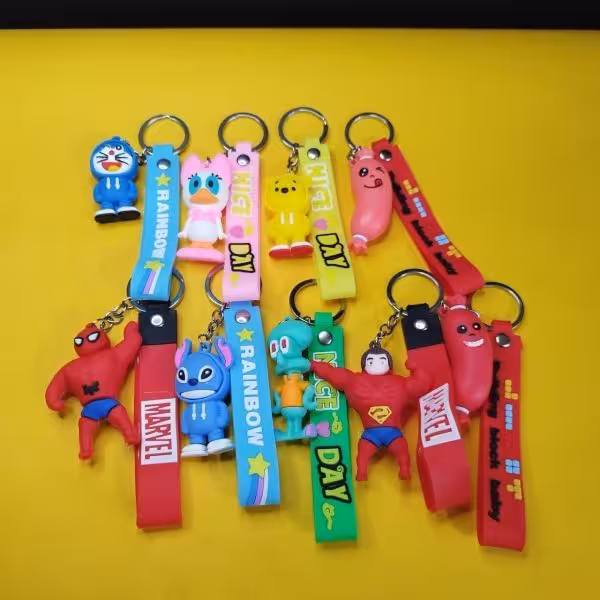 جا کلیدی مینیاتوری سه بعدی عروسکی پک 6 عددی عمده