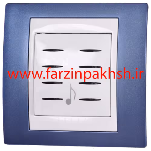 پریز زنگ ملودی توکار دلند مدل سیلور رنگ بنفش