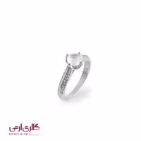 انگشتر نقره تک نگین ES_8732