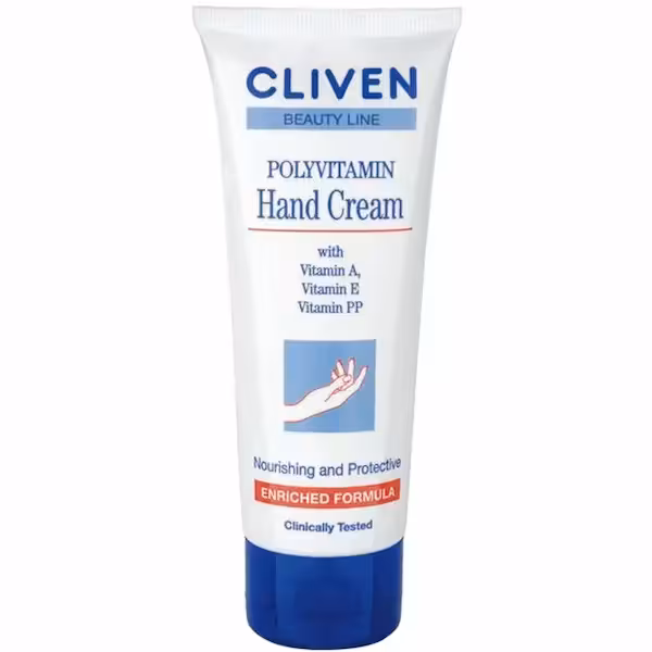 کرم دست ویتامینه درمانی کلیون Cliven Polyvitamin Hand Cream 100ml