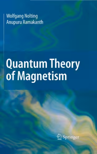 خرید و دانلود نسخه کامل کتاب Quantum Theory of Magnetism