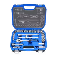 جعبه بکس 1/2 اینچ 25 پارچه کروم مات و کیف BMC نووا مدل 6684