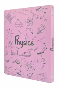 دفتر کلاسوری جلد سخت فیزیک صورتی