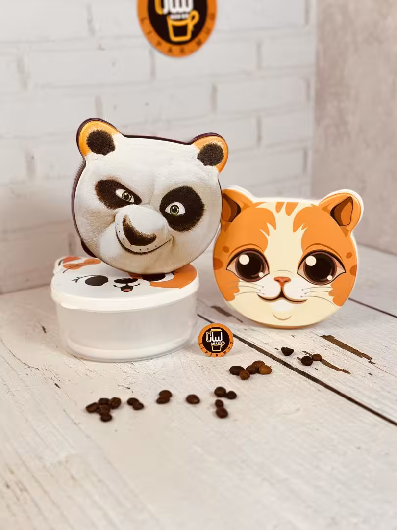 ظرف غذا پلاستیکی طرح دار کد 5558