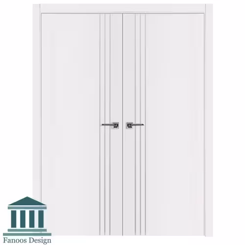 درب اتاق ام دی اف با روکش پی وی سی دولنگه کد 1286