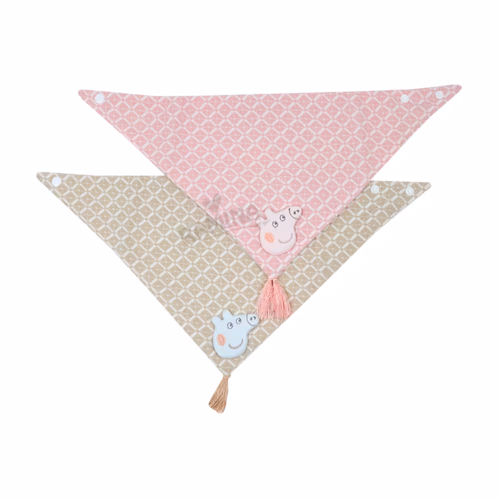 پیشبند دستمال گردنی طرح خوک منگوله دار