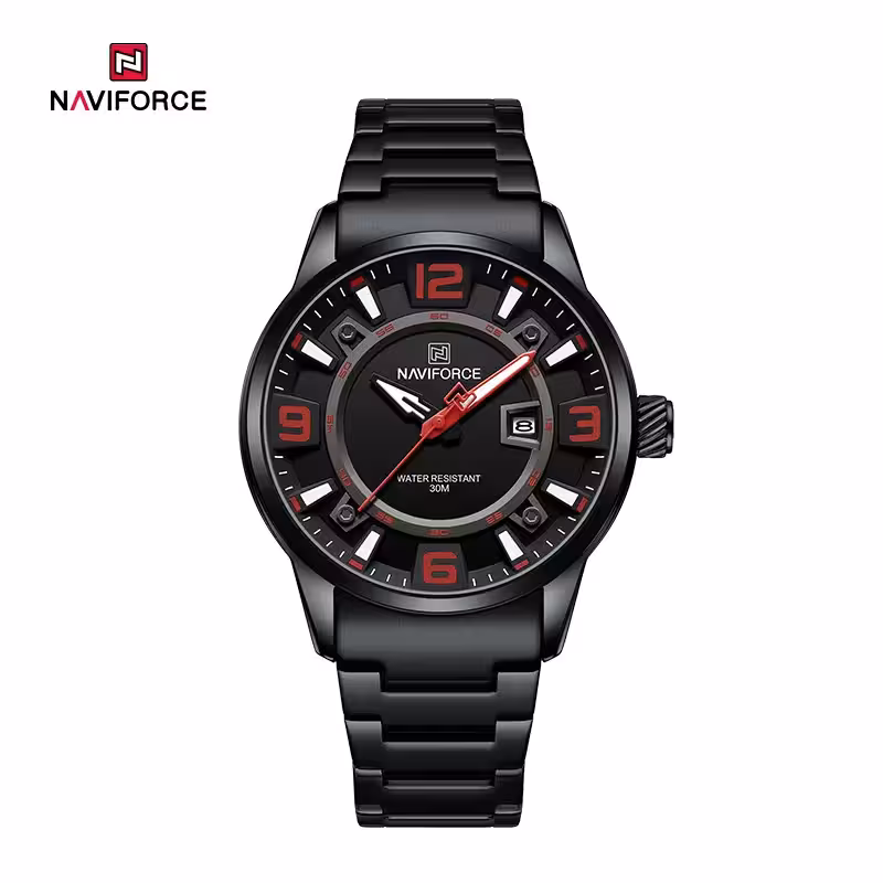 ساعت مچی مردانه نیوی فورس Naviforce NF 8044 B/R/B