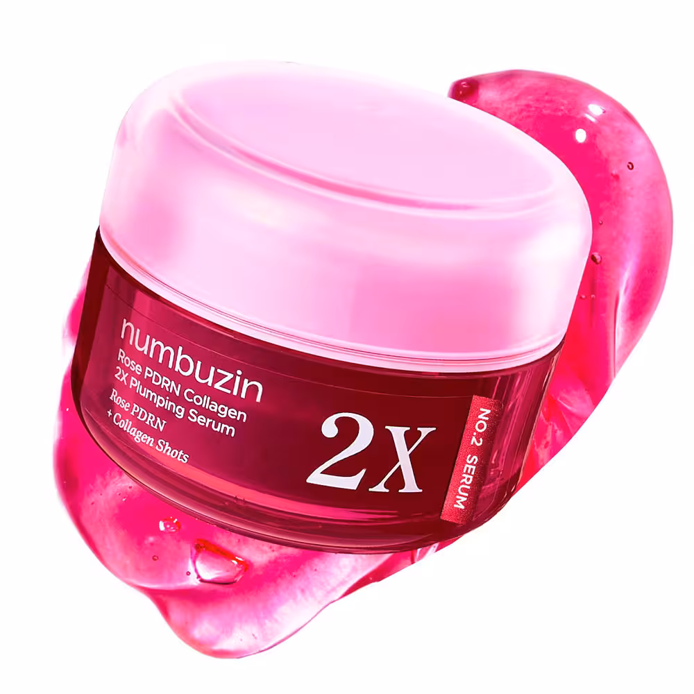 سرم PDRN رز کلاژن 2x حجم دهنده و جوانساز شماره 2 نامبوزین اصل | Numbuzin No.2 Rose PDRN Collagen 2X Plumping Serum 30ml
