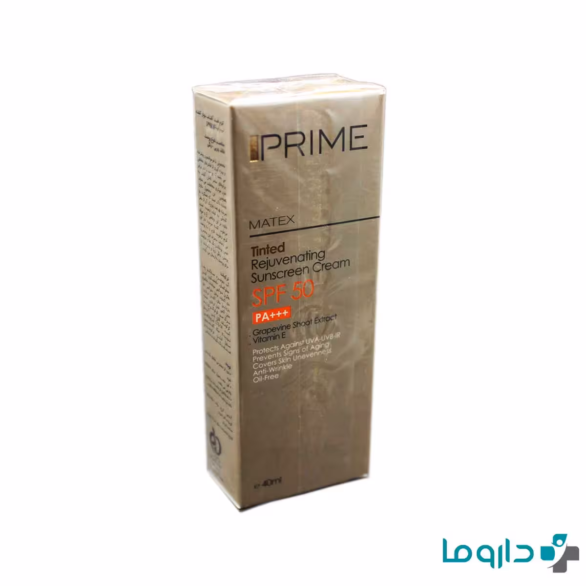 کرم ضد آفتاب جوان کننده پریم SPF50 رنگی