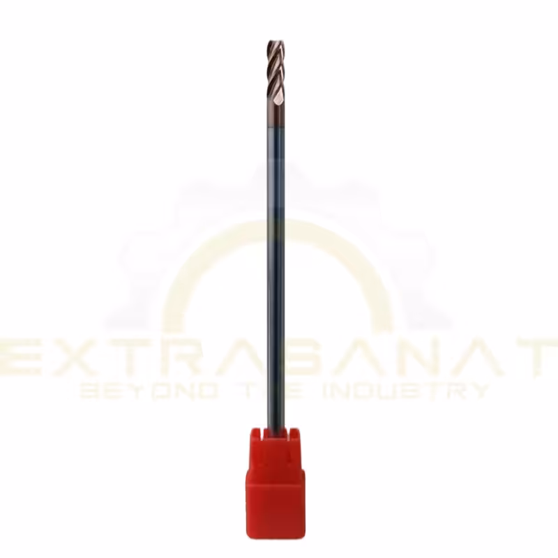فرز انگشتی الماس 4x12x4Dx100L-4F HRC55 برند Max Power