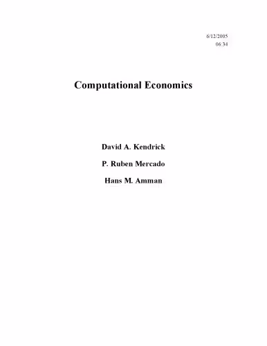 خرید و دانلود نسخه کامل کتاب Computational economics