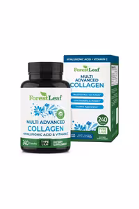 کپسول مولتی کلاژن و هیالورونیک اسید و ویتامین C برند ForestLeaf ـ بسته 240 عددی