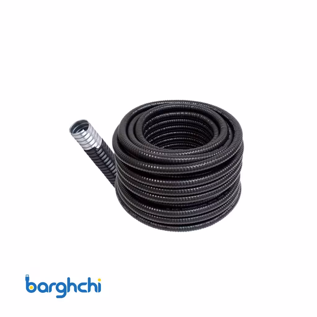 لوله فلکسی سایز 52 (گالوانیزه با روکش PVC درجه 1) 25 متری