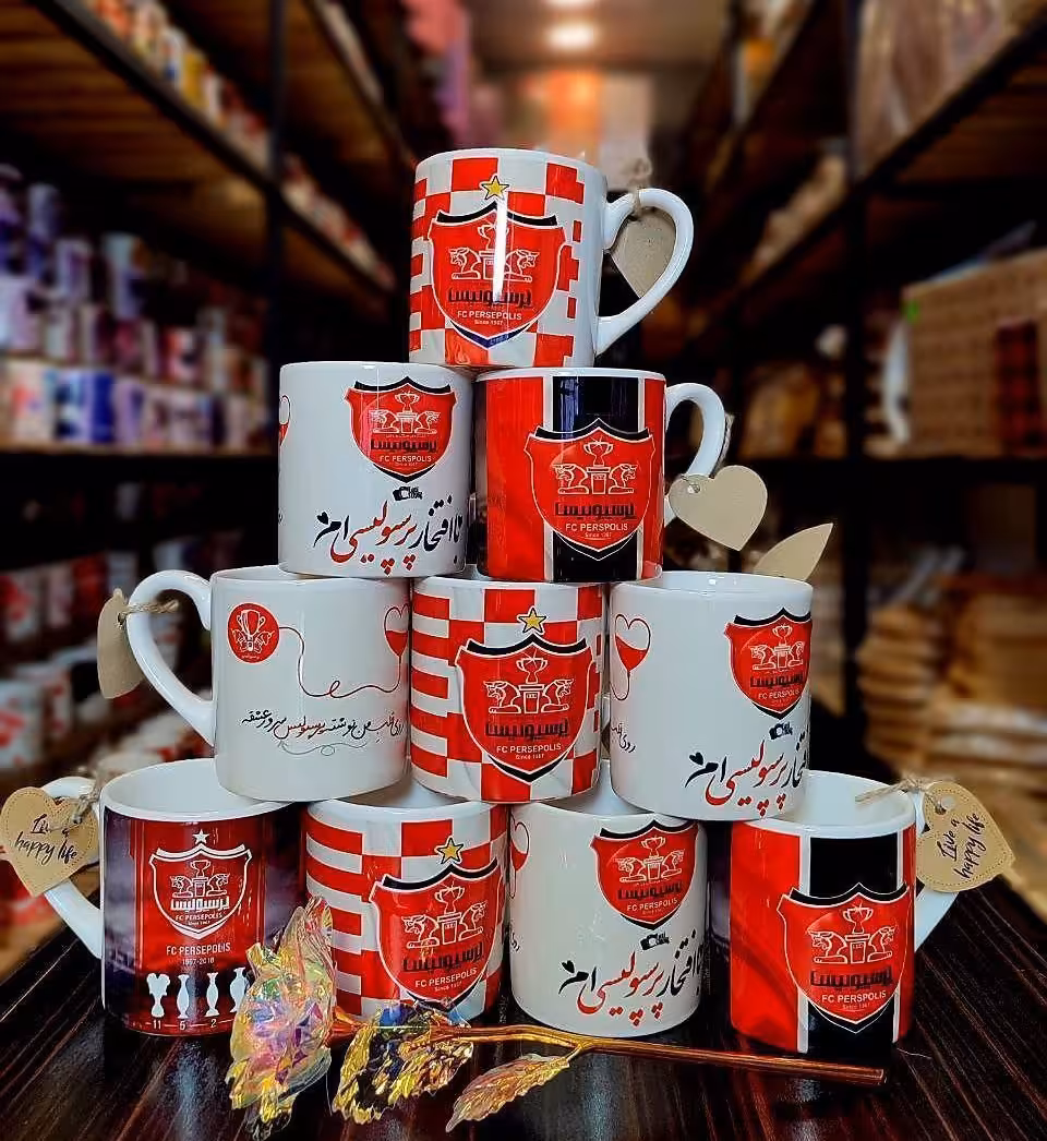 ماگ چاپی طرح دار تک جعبه (طرح پرسپولیس)