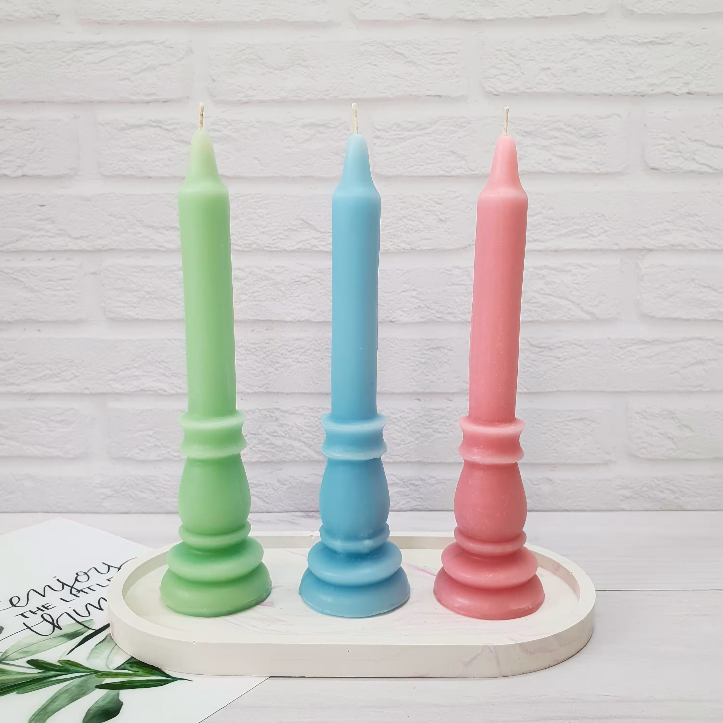 شمع قلمی کلاسیک در رنگ دلخواه،قیمت برای یک عدد نوشته شده