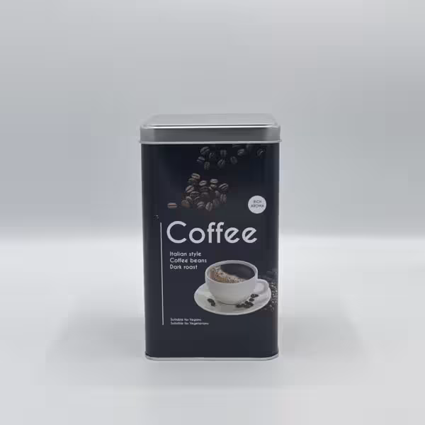 باکس فلزی - جای قهوه مدل مربع