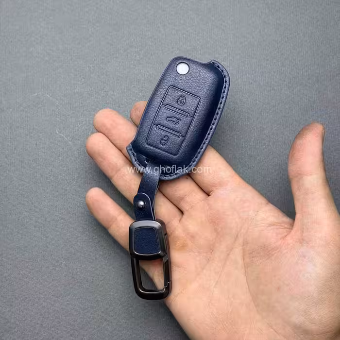 کاور ریموت سمند کلید تاشو چرمی وودی