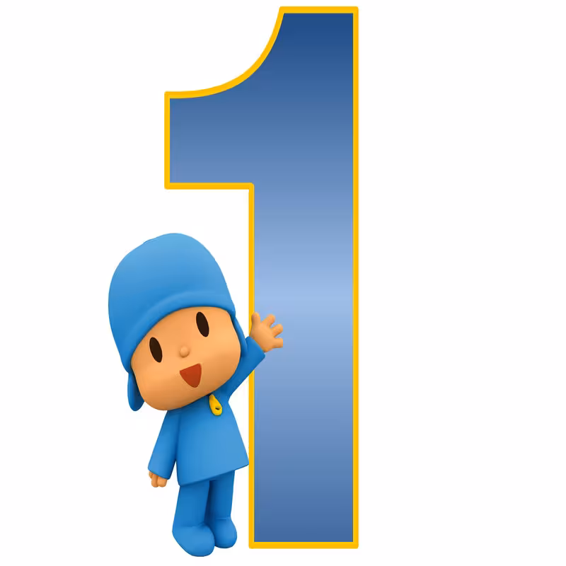 استند رومیزی تولد طرح عدد 1 مدل پوکویو کد 01