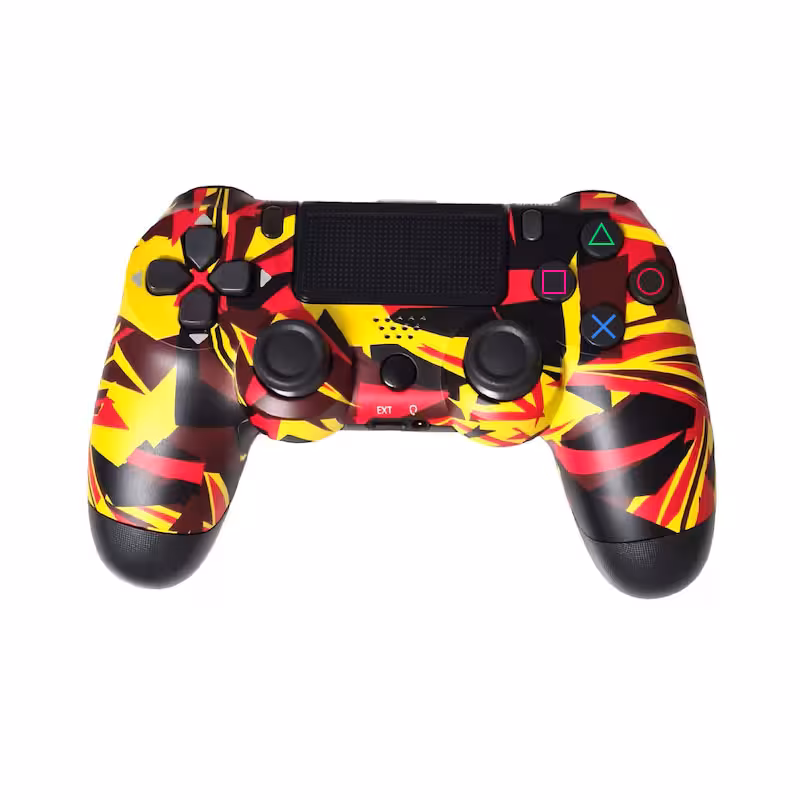 دسته بازی سونی PS4 زرد و قرمز – هایکپی