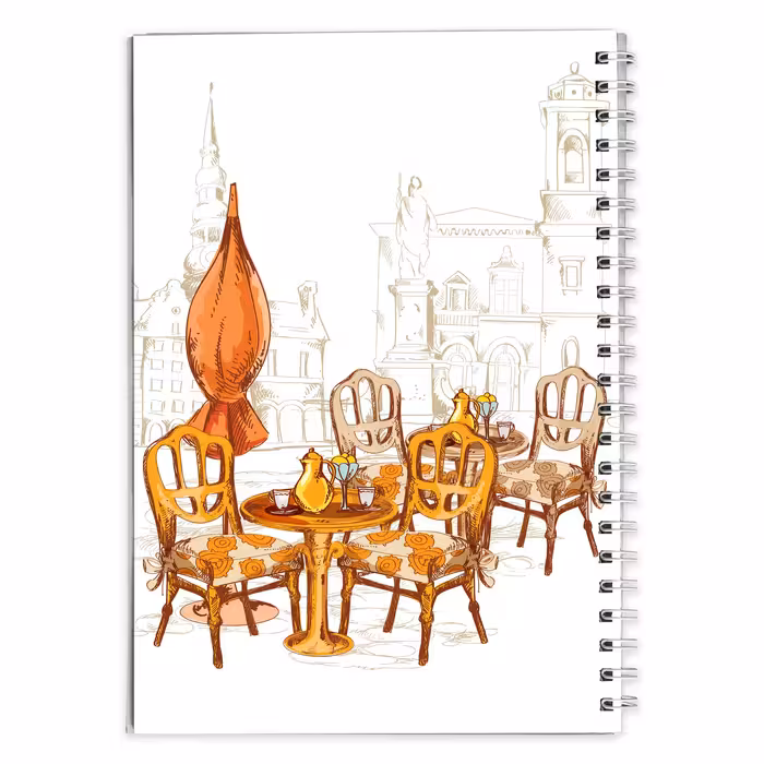 دفتر مشق هنری کافه