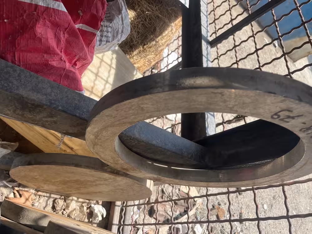 فلنج عینکی 10 اینچ فلت فیس کلاس 300 از جنس A /SA 182 F316/316 L