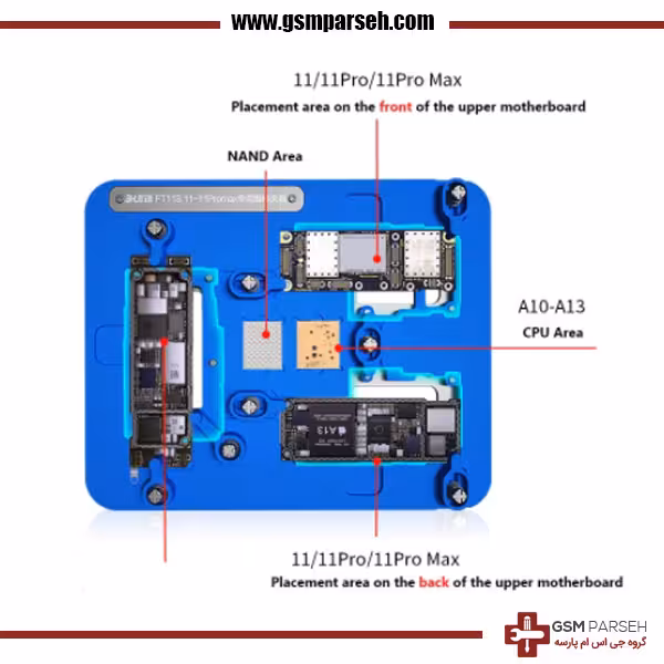 فیکسچر برد آیفون ایکس Qianli iSocket مناسب تعمیرات برد