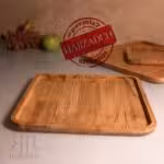 NICE WOOD نایس وود  چوب بشقاب مربع سایز 2  NICEWOOD-202