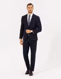 کت و شلوار مردانه سرمه ای پیرکاردین