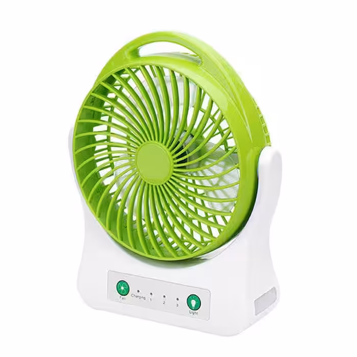 پنکه شارژی رومیزی ویداسی سبز WD-202