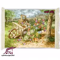 تابلوفرش طرح گل و گاری کد g165