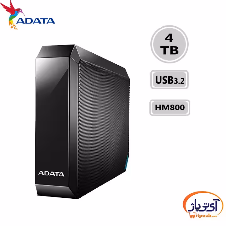 هارد اکسترنال رومیزی ای دیتا مدل HM800 ظرفیت 4 ترابایت