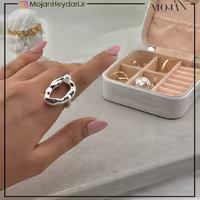انگشتر زنانه آبکاری نقره رنگ ثابت کد ta10028